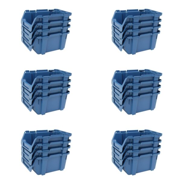 Tayg Pack Gavetas de Plastico Encajables y Apilables - Organizador de Tornillos, Cajones, Caja de Almacenamiento, Cubetas de Plastico Rectangulares